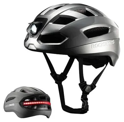 Zdjęcie produktu dla Kask rowerowy LED dla mężczyzn inteligentny pilot zdalny 58 60CM