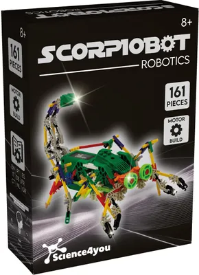 Image de Science4you - Robot Scorpiobot, un kit de construction de robot comprenant 161 pièces - Construisez votre propre robot avec ce kit électronique, un jeu éducatif et un jouet de construction pour les enfants à partir de 8 ans