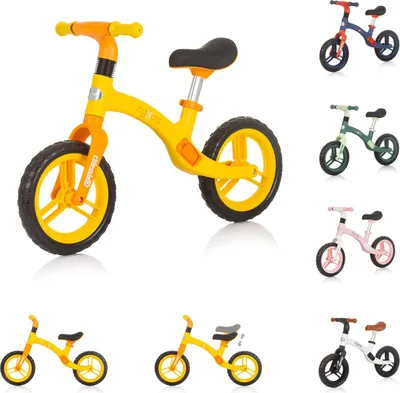 Immagine prodotto di Chipolino balance bike Zig Zag 12 pollici, sella regolabile in altezza pneumatici EVA da 3 anni giallo