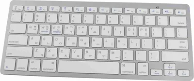 Zdjęcie produktu dla Dwujęzyczna klawiatura Bluetooth Super Slim z przełącznikiem nożycowym Bezprzewodowa klawiatura do komputera PC Laptop Tablet Koreański