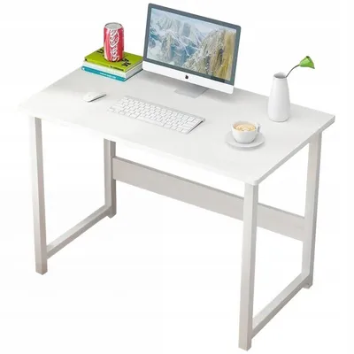 Immagine prodotto di Scrivania bianca in stile loft scandinavo, pratica e moderna