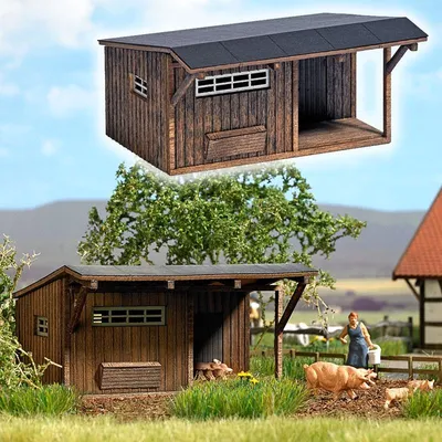 Zdjęcie produktu dla Busch 1518 – 1:87 / H0 Chlewnia – nowy