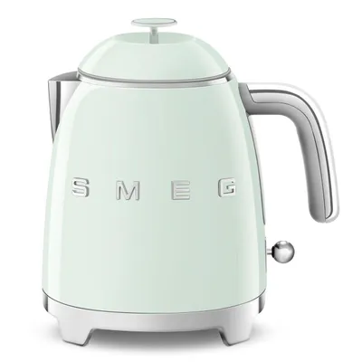 Produktbild von SMEG Wasserkocher Edelstahl 0,8 L Fassung, 1400 W, Wasser Kocher, 1400,00 W, 360° Basis, BPA- Frei, elektrischer Wasser Kocher Klein Mini - Türkis