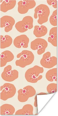Produktbild von MuchoWow® Poster Blume - Muster - Abstrakt 60x120 cm - Wandschmuck