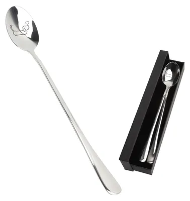 Edelstahl-Lepelset Hundedesign 2 St. Geschenkbox