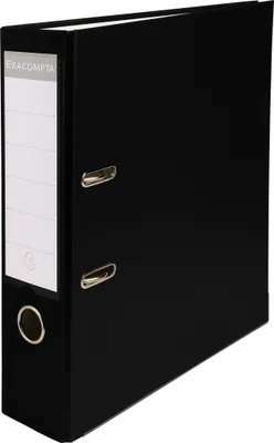 Image de Exacompta 20x Classeur à levier polypropylène dos de 75mm Noir 918401B