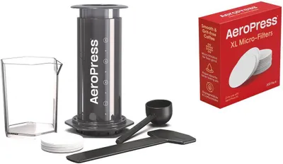 Image de AeroPress Vorteilsset mit XL Coffee Maker + 200 Mikrofilter