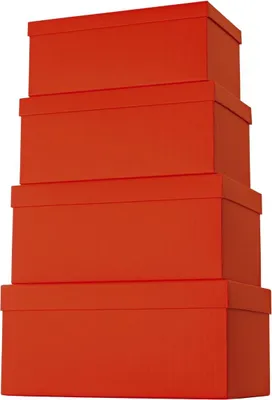 Produktbild von Stewo 2552 7843 20, Geschenkverpackungsbox, Rot, Einfarbig, Karton, 4 Stück(e)