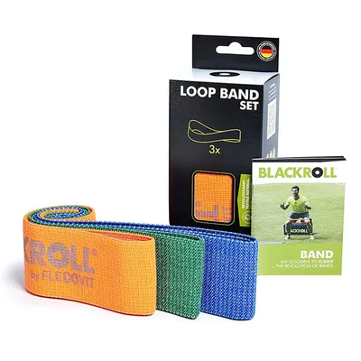 Produktbild von Blackroll Loop Set, Blau, Grün, Orange, Leicht, 1 Stück(e), Textil, 300 mm, 60 mm