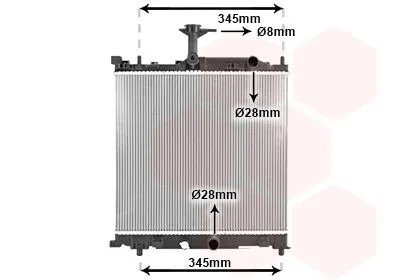 Produktbild von VAN WEZEL 52012706 Kühler Wasserkühler Motorkühler für SUZUKI Celerio (LF)