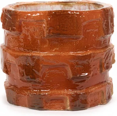 Zdjęcie produktu dla Serax Blumentopf-Dekortopf Look At Me Bella Silva Orange D 33 cm H 27,5 cm