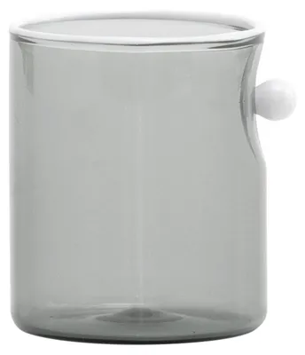 Immagine prodotto di Zafferano Tumbler Set 4 Pezzi Collezione Oyster in Vetro Borosilicato Soffiato a Mano con Dettaglio Perla Opaca Colore Grigio Design Moderno
