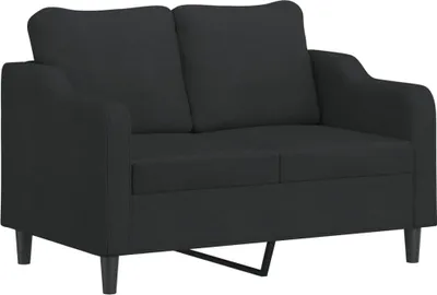Obrázok produktu pre vidaXL 2-miestna pohovka čierna 120 cm látka