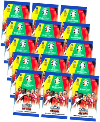 Produktbild von Topps UEFA EURO 2024 Germany Match Attax Karten - EM Sammelkarten - 15 Booster