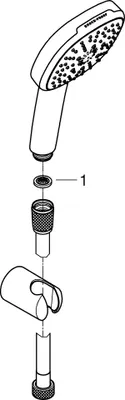 Produktbild von Grohe 275882433 Wandhalterset Tempesta Cube 110