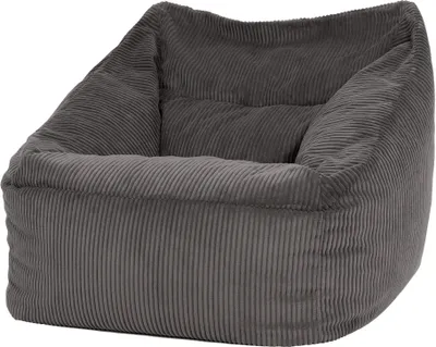 Produktbild von icon Riesen Sitzsack Sessel Bean Bag Natalia, Anthrazitgrau, Cord XXL Sitzsack Erwachsene mit Füllung Für Das Wohnzimmer,Riesensitzsack XXL Flauschig Cord - Hergestellt in Deutschland