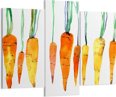 Produktbild von Bild auf Leinwand - Leinwandbild - Karotte Gemüse - 130x100cm - Wand Bild - Wanddeko - Wandbilder - Leinwanddruck - Bilder - Kunstdruck - Wanddekoration - Leinwand bilder - Wandkunst - CB130x100-3826