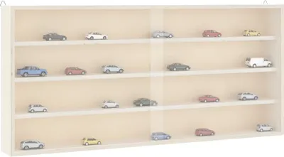 Produktbild von Maison Exclusive - Sammlervitrine aus Holz mit Türen 80 x 8,5 x 37 cm