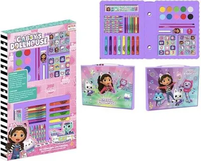 Imagen del producto de Set de papelería de Gabby's Dollhouse, modelo Lila