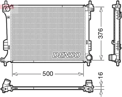 Produktbild von DENSO DRM41010 Kühler Wasserkühler Motorkühler für HYUNDAI i20 (PB, PBT)
