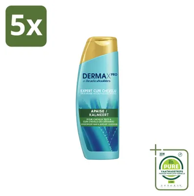 Produktbild von 5 x Head & Shoulders DermaXPro Kalmeert Anti-Schuppen Shampoo, 225 ml - Großpackung - 5 Stücke