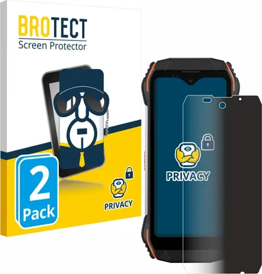 A product image showing packaging for a screen protector and a smartphone with a screen protector applied.