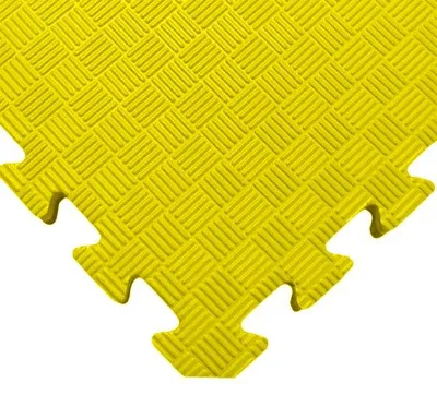 Zdjęcie produktu dla Mata TATAMI PUZZLE - jednolity kolor - 100x100x1,3 cm - mata fitness, żółta