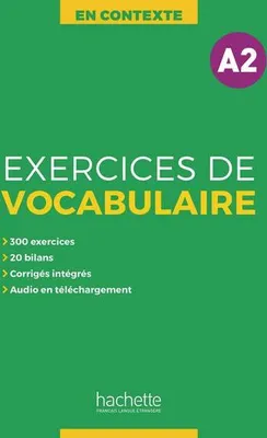 Obrázek produktu pro Exercices de Vocabulaire A2. Übungsbuch mit Lösungen, Audios als Download und Transkriptionen