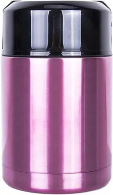 Immagine prodotto di Borraccia termica da 1000 ml in acciaio inossidabile, colore rosa, con isolamento sottovuoto