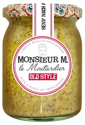 Produktbild von Monsieur M Senf alter Art wuerzig grobkörnig und klassisch 200ml