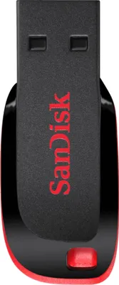 Produktbild von SanDisk Cruzer Blade 32GB, 32 GB, USB Typ-A, 2.0, Dia, Passwortschutz, Schwarz