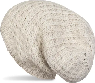 Produktbild von styleBREAKER Uni Strick Beanie Mütze grob gestrickt, Slouch Longbeanie, Grobstick Winter Strickmütze 04024158