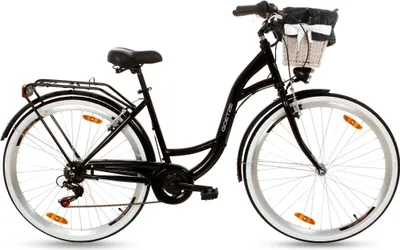 Obrázok produktu pre Dámsky mestský bicykel Goetze Mood 28" – 7 rýchlostí, oceľový rám 18", LED osvetlenie, košík