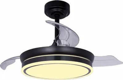 Zdjęcie produktu dla Wentylator sufitowy CristalRecord 85-065-46-180 Czarny