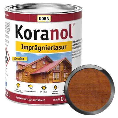 Produktbild von KORA Koranol Imprägnierlasur 0.75 Liter Kastanie