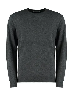 Produktbild von KUSTOM KIT Herren Pulli Sweater Pullover Sweatshirt Shirt Rundhals, Größe:S, Farbe:Graphite