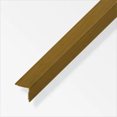 Produktbild von alfer Winkel 2.5 m, 20 x 20 mm PVC (Kunststoff) glatt eiche