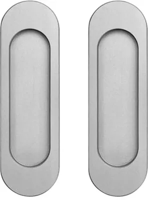Obrázek produktu pro Ultiluxe Posuvné dveřní úchyty - 2 kusy - Samolepicí úchyty - Vestavné úchyty - 10 x 7 cm - Nábytkové úchyty - Bez vrtání - Hliník - Šedá