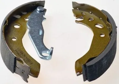 Produktbild von DENCKERMANN Bremsbackensatz Trommelbremse Hinten für FORD Fiesta Mk4 Schrägheck (JAS, JBS) B120014