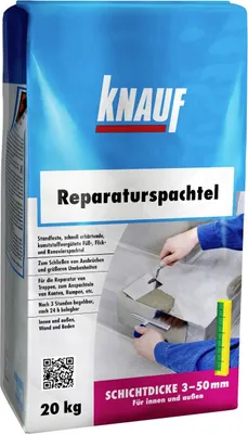 Produktbild von Knauf Reparaturspachtel schnell erhärtend kunststoffvergütet standfest 20 kg