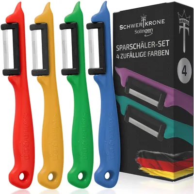 Productafbeelding van Dunschiller - Set van 4 - Kunststof - Vaatwasserbestendig - Roestvrij - Ergonomische Greep