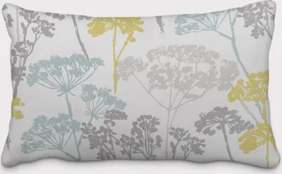 Produktbild von SCHÖNER LEBEN. Kissenhülle Blumen Gräser Mineral blau grün grau Größe 60x80cm (HxB) 60x80cm (HxB) Größe