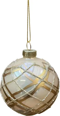 Productafbeelding van Kerstbal ruiten goud 8 cm Uniplant