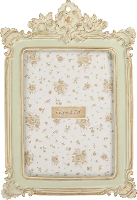 Image de Clayre & Eef Cadre photo 13x18 cm vert plastique