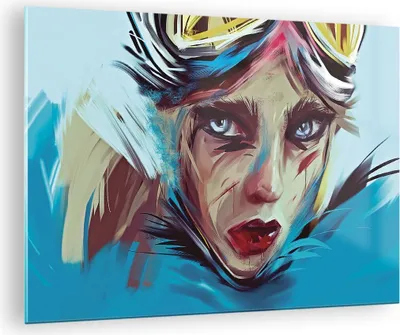 Produktbild von Bilder auf glas - Einteilig - Stück Modern Frau - 70x50cm - Glasbilder - Wandbilder - Bilder - zum Aufhängen bereit - Wanddekoration aus Glas - Glas Bilder - Wandbild auf Glas - GAA70x50-4650