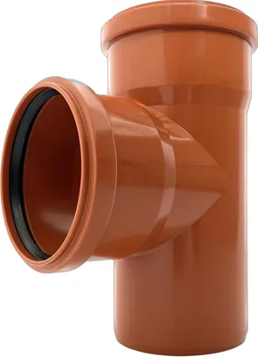 Produktbild von KG T-Stück DN 160/110 87° PVC-U Verbinder | mit Dichtung | für externe Entwässerungssysteme | Gummidichtung | Abwasser Installation | Kanalrohrsystem