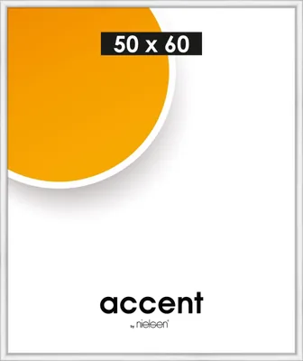 Produktbild von accent by nielsen Kunststoff Bilderrahmen Colorado Uni, 50x60 cm, Weiß