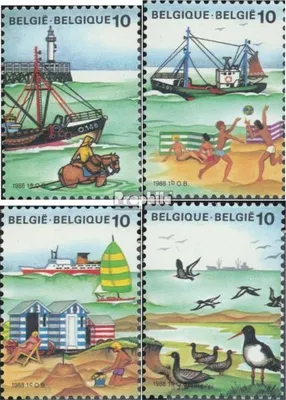 Produktbild von Briefmarken Belgien 1988 Mi 2325-2328 (kompl.Ausg.) postfrisch Das Meer