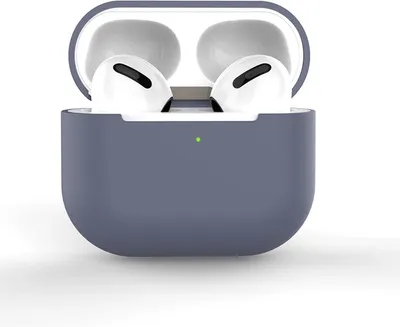 Image de Étui "adapté" pour Apple AirPods – Compatible avec les AirPods 3 – Coque souple – Gris lavande – TCH – Coque de protection