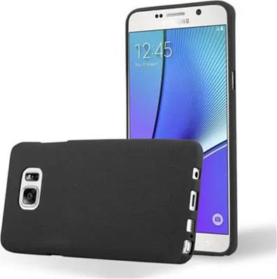 Produktbild von Cadorabo Schutzhülle für Samsung Galaxy NOTE 5 Hülle in Schwarz Handyhülle TPU Etui Cover Case